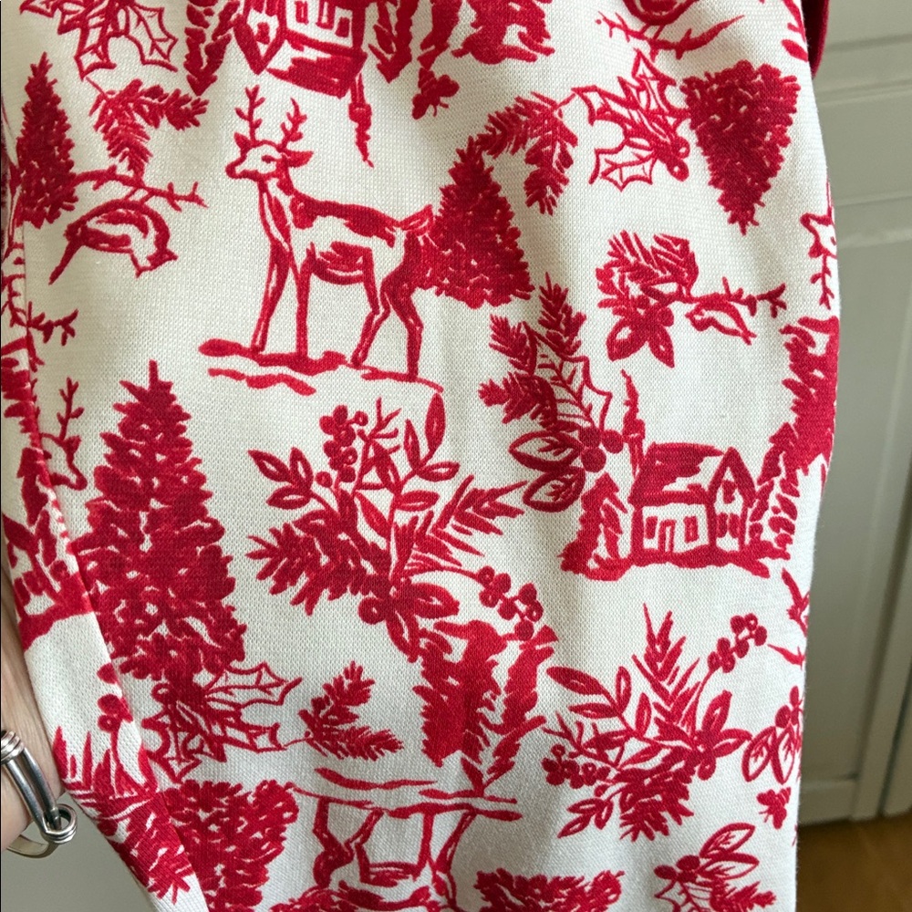 Burt's Bees Family Jammies Adult XL Red with White Patterned Pants NWT - Picture 5 of 12